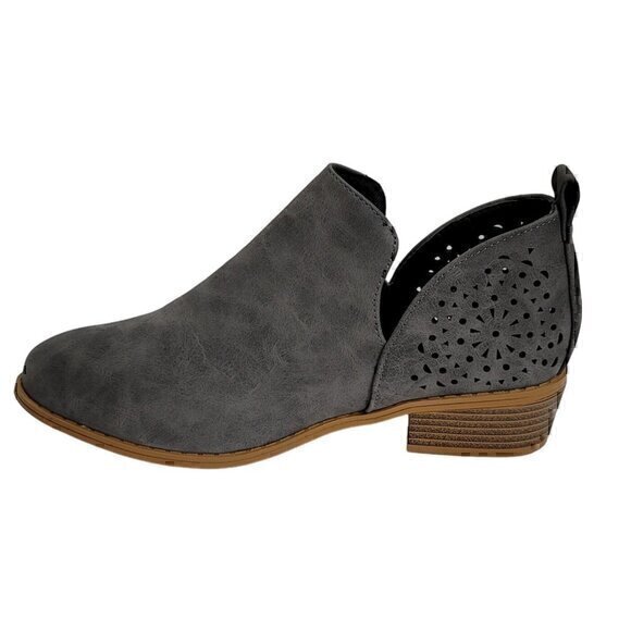 Women's Ankle Boots Pointed Toe Low Heel Gray 7.5, EU 38 - Picture 8 of 8